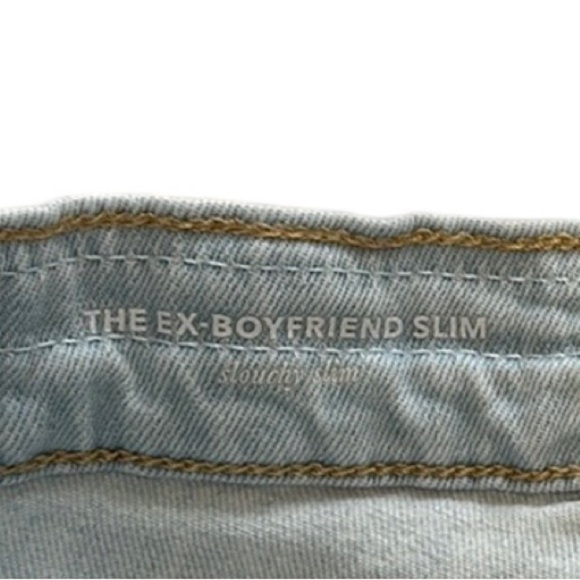 AG | Adriano Goldschmied Light Wash Distressed Ex Boyfriend Slim Jeans - Size 27 - Picture 10 of 15